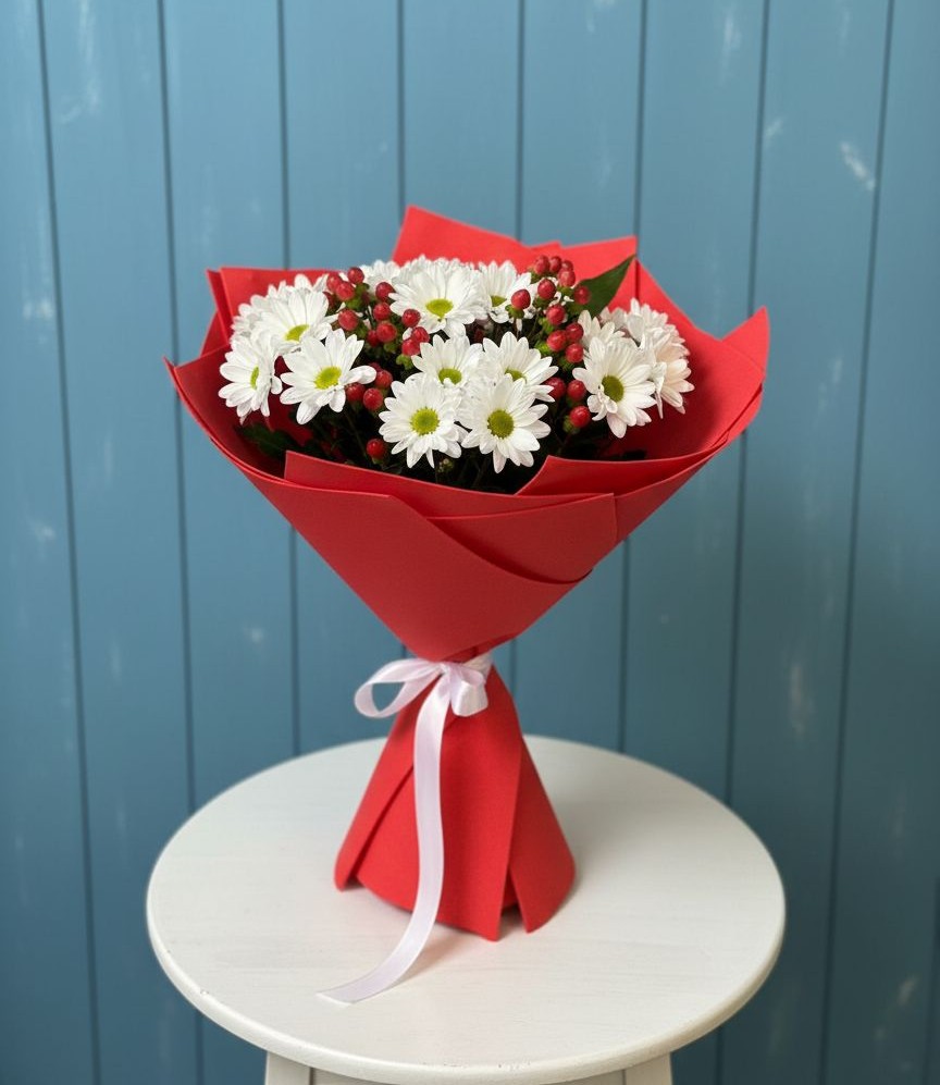 Букет цветов из: Хризантемы в Медвежьегорске