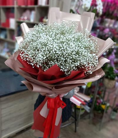 Букет цветов из: Гипсофила в Медвежьегорске