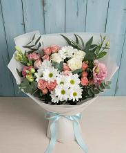 Букет цветов из:  Розы, Лизиантусы и Хризантемы #REPLACE_PRED# Медвежьегорске