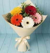Букет цветов из:  Герберы #REPLACE_PRED# Медвежьегорске