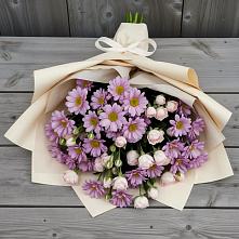 Букет цветов из:  Розы и Хризантемы в Медвежьегорске