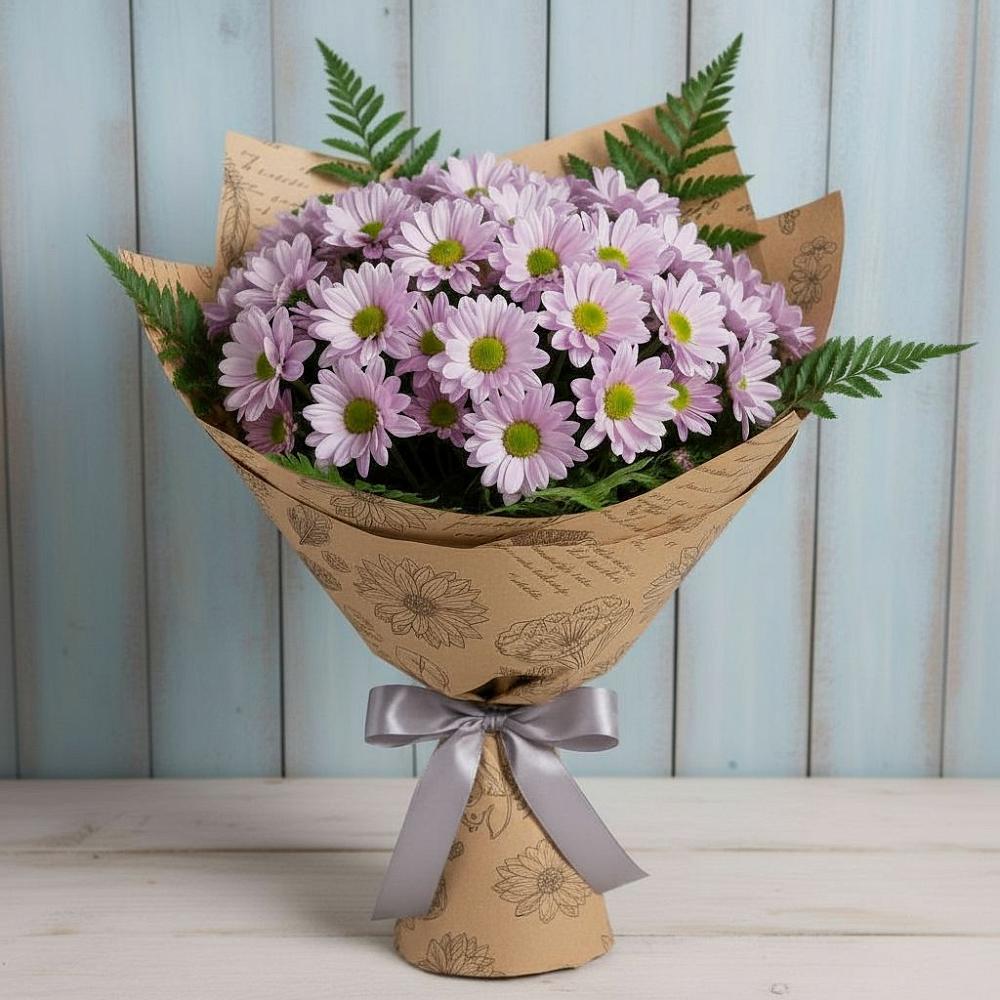 Букет цветов из: Хризантемы в Медвежьегорске