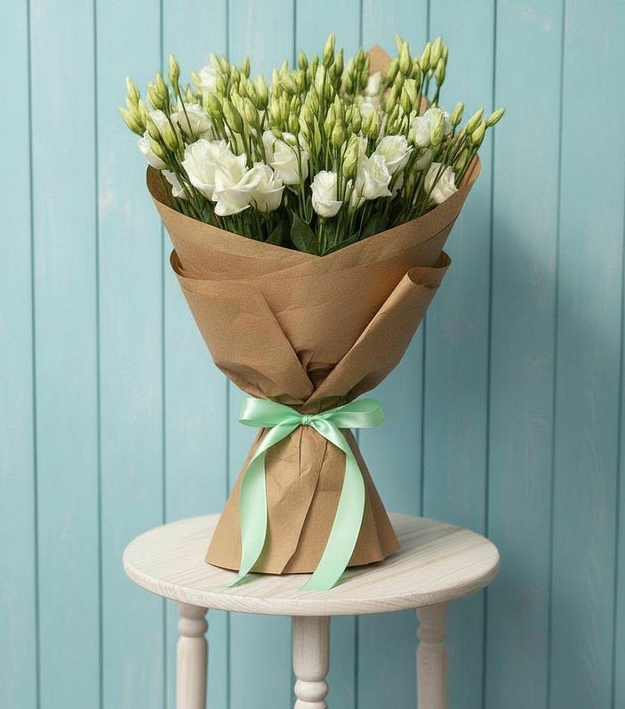 Букет цветов из: Лизиантусы в Медвежьегорске