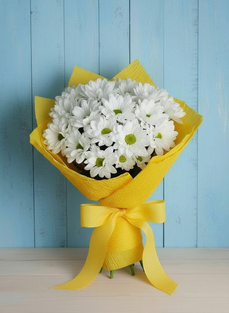 Букет цветов из: Хризантемы в Медвежьегорске