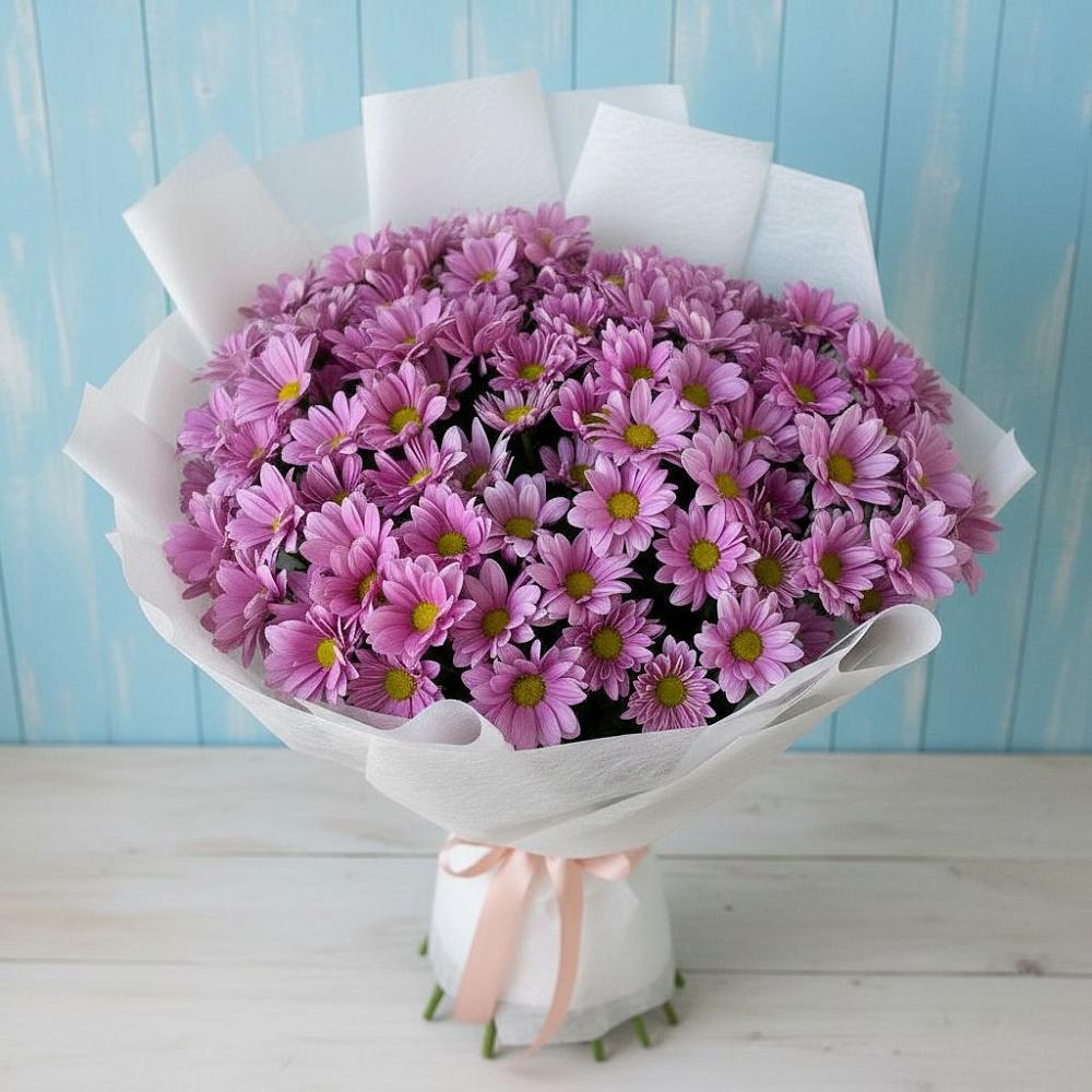 Букет цветов из: Хризантемы в Медвежьегорске