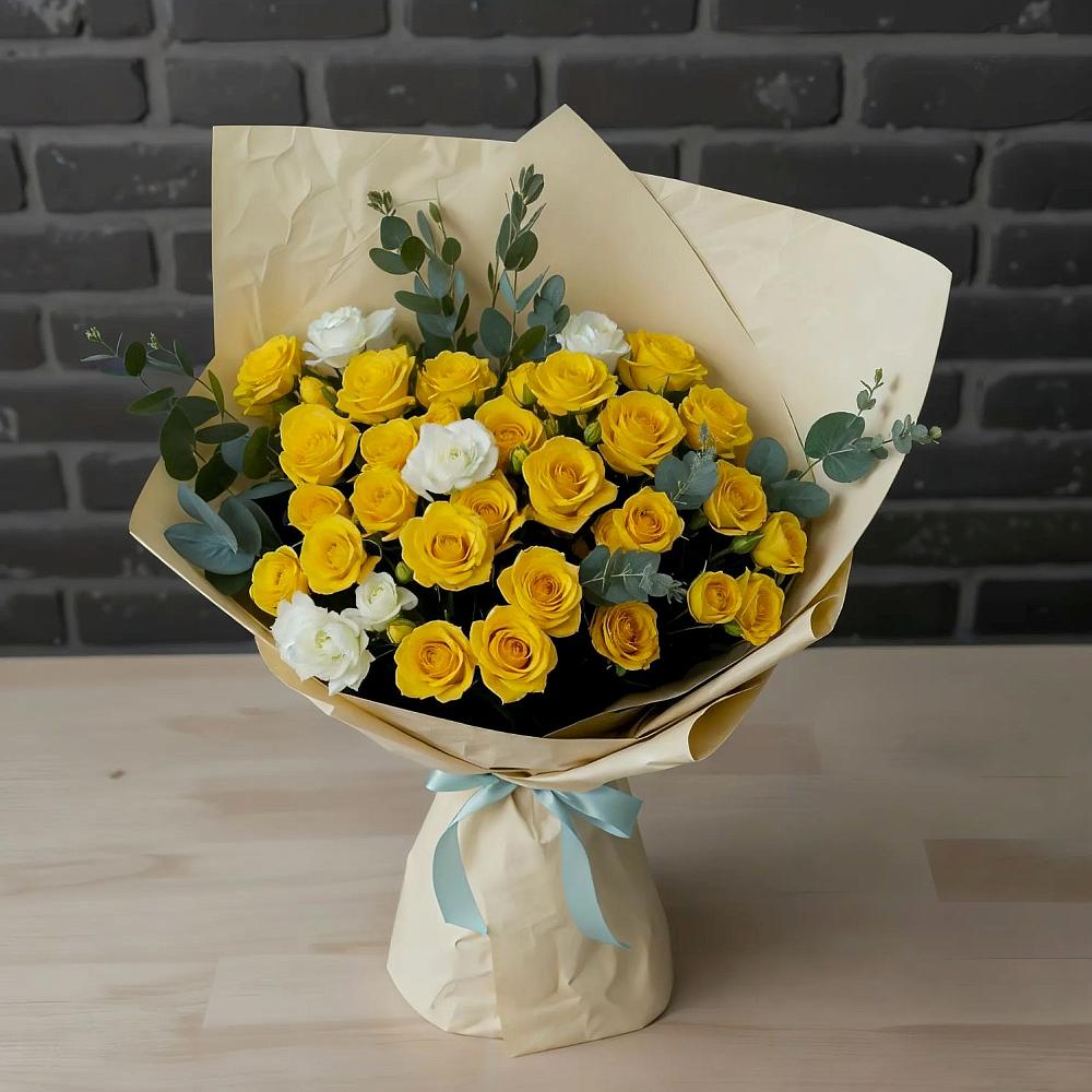 Букет цветов из: Розы в Медвежьегорске