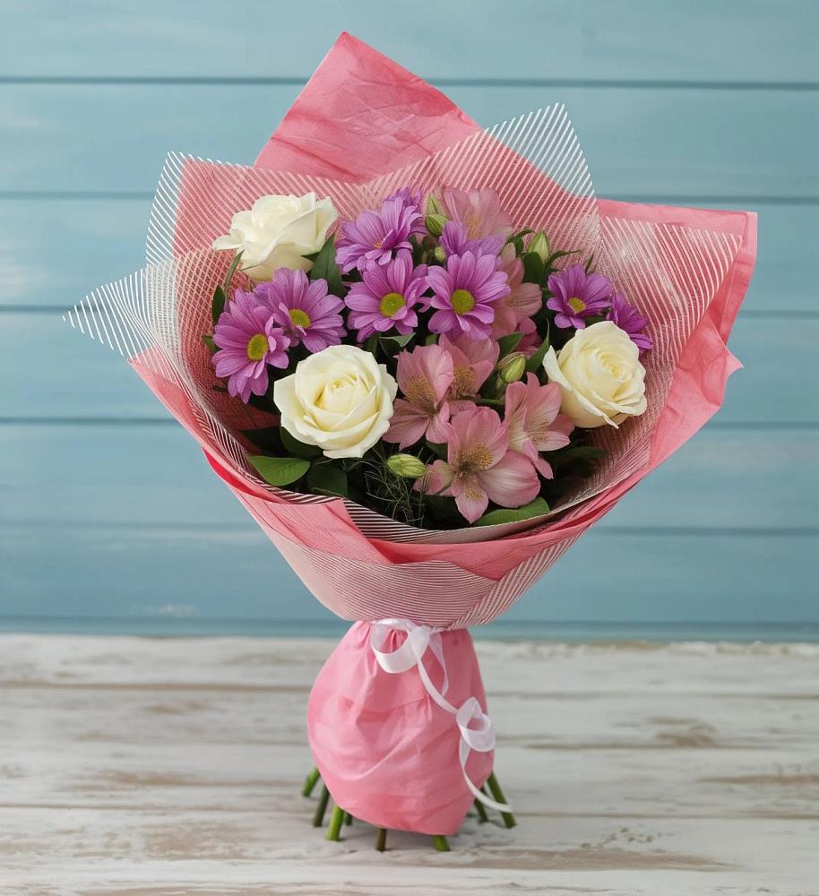 Букет цветов из: Герберы в Медвежьегорске