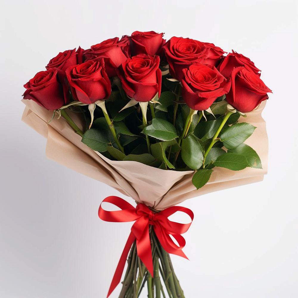 Букет 11 Красных роз Эдлесс Лав в Медвежьегорске