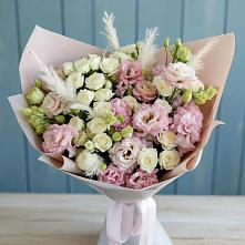 Букет цветов из:  Альстромерии и Розы в Медвежьегорске